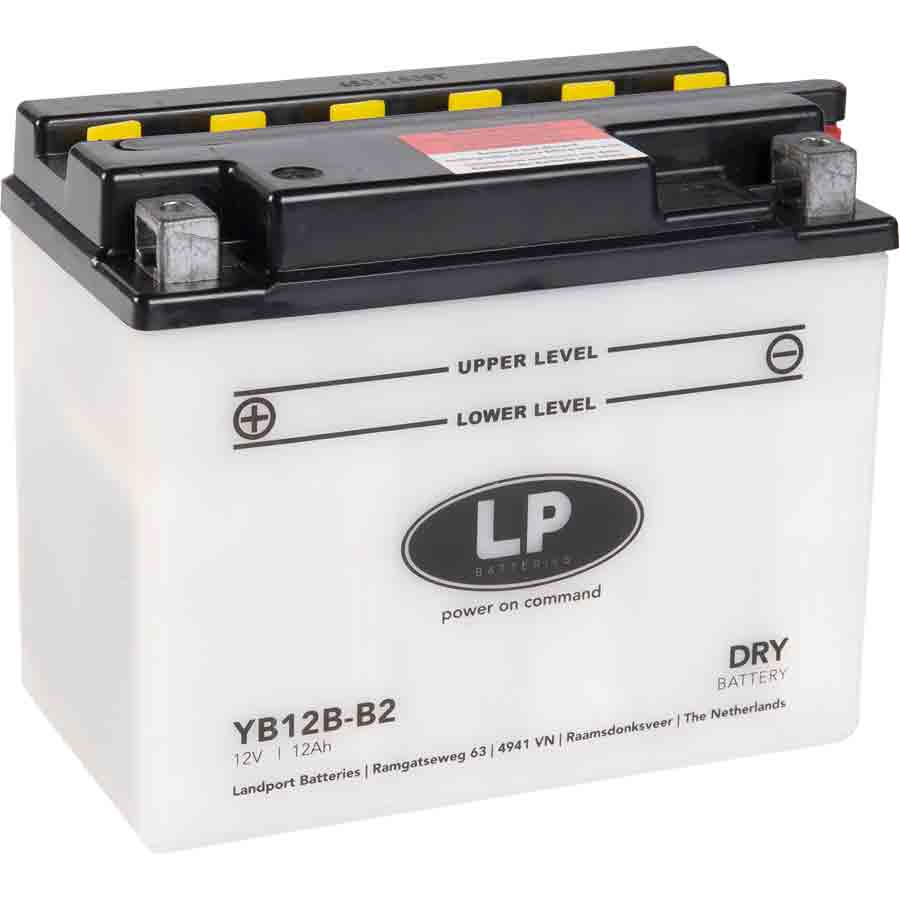 Landport YB12B-B2 Motorrad Batterie inkl. Befüllung Batteriesäure, 12V, 13Ah - ATU