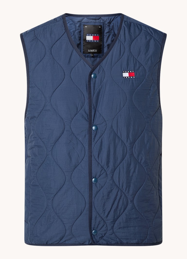 Vestă matlasată cu logo-ul Tommy Hilfiger