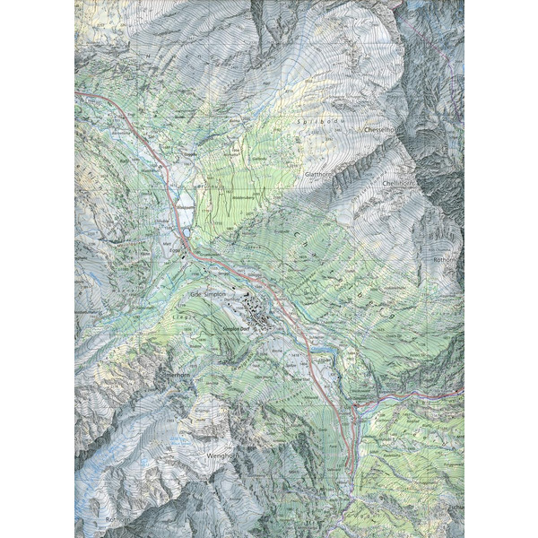 Swisstopo 1 : 25 000 Simplon - Wanderkarte