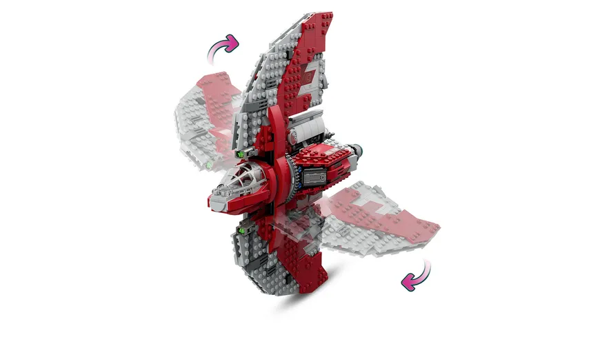 LEGO Star Wars 75362 Ahsoka Tanos T-6 Jedi Shuttle, Raumschiff-Spielzeug