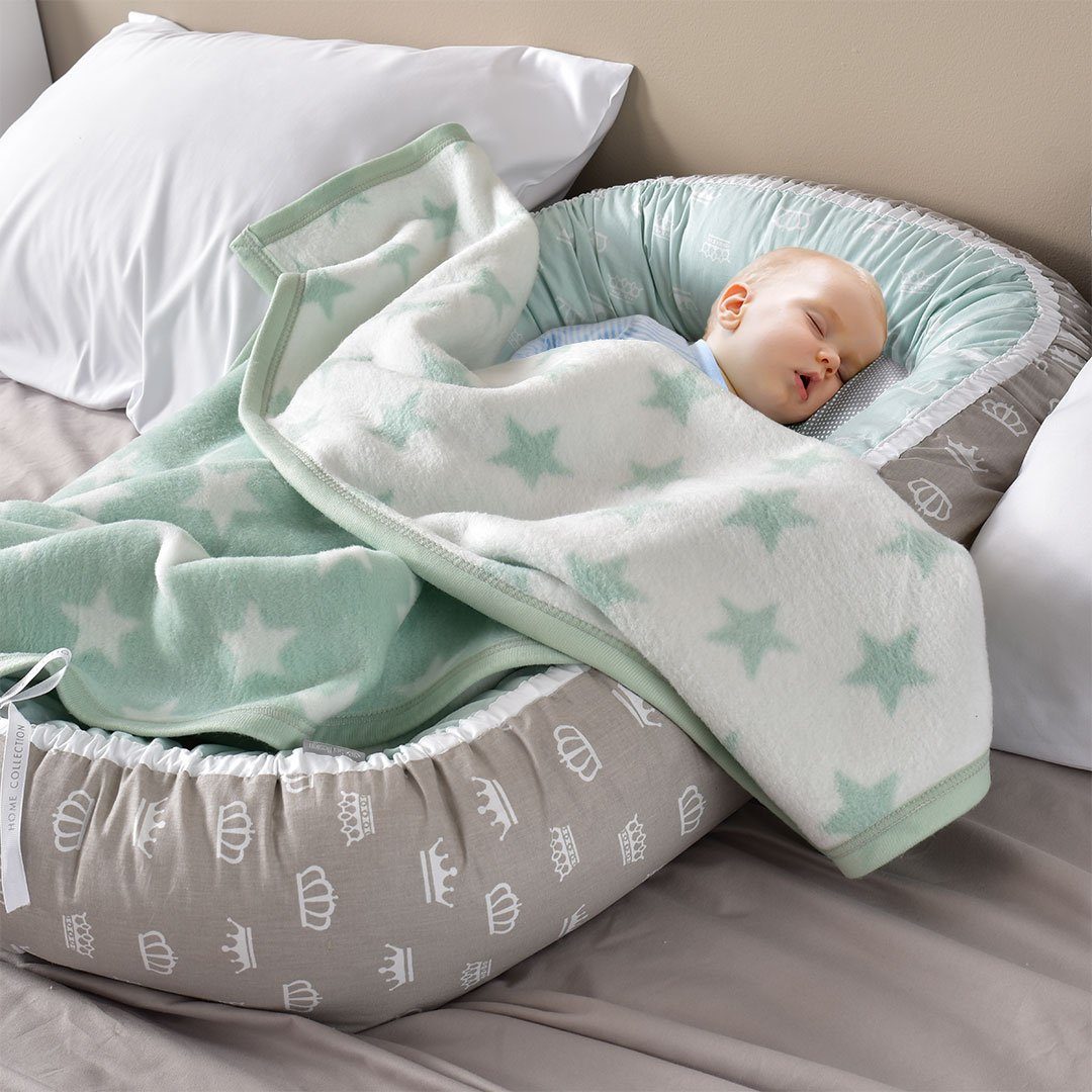 SEI Design Kuschelnest Cocon mit wasserfester Matratze - Babynest, (1-tlg), Bärchen - Bezug 100% Baumwolle