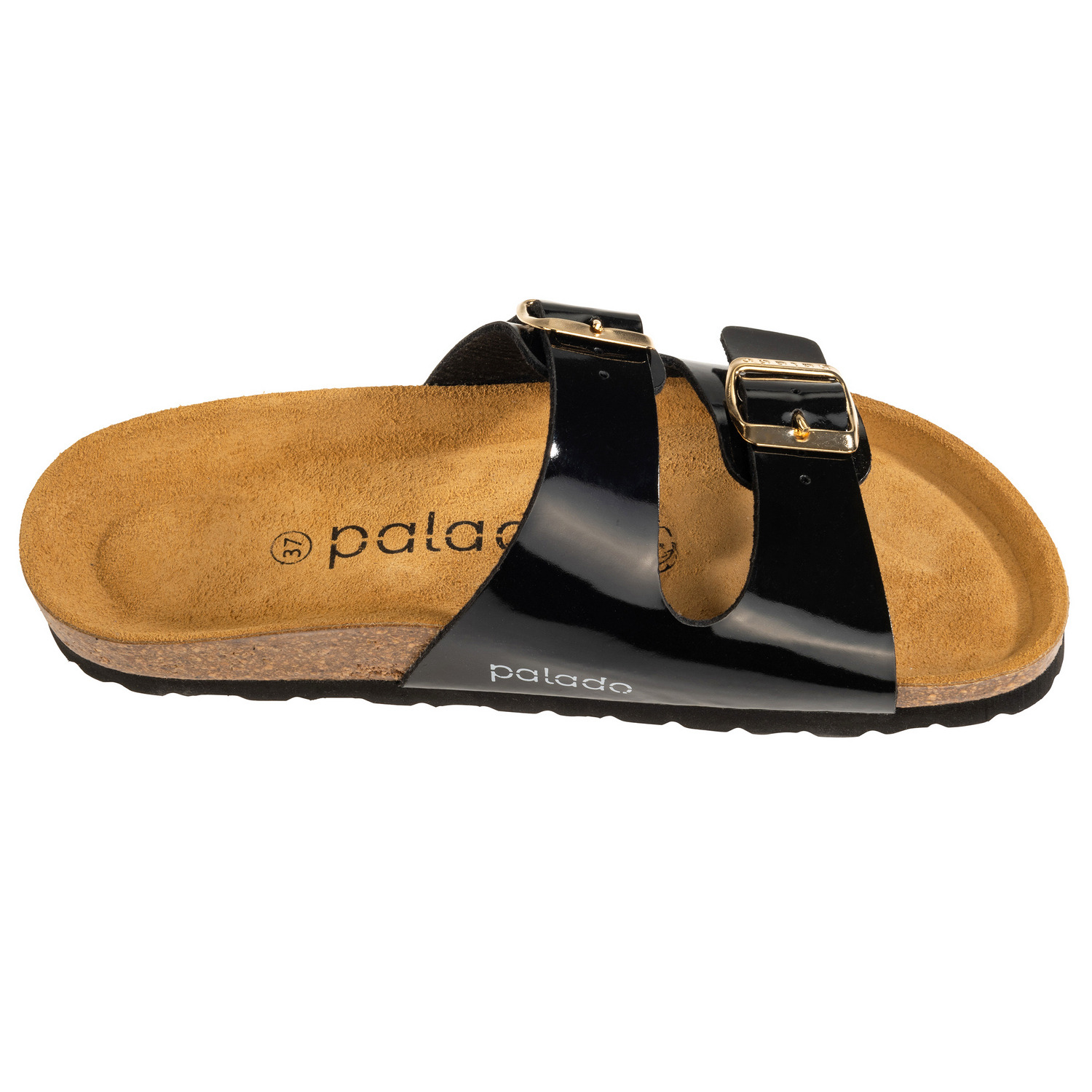 Palado Milos Lack, Pantoletten, Damen, Schwarz