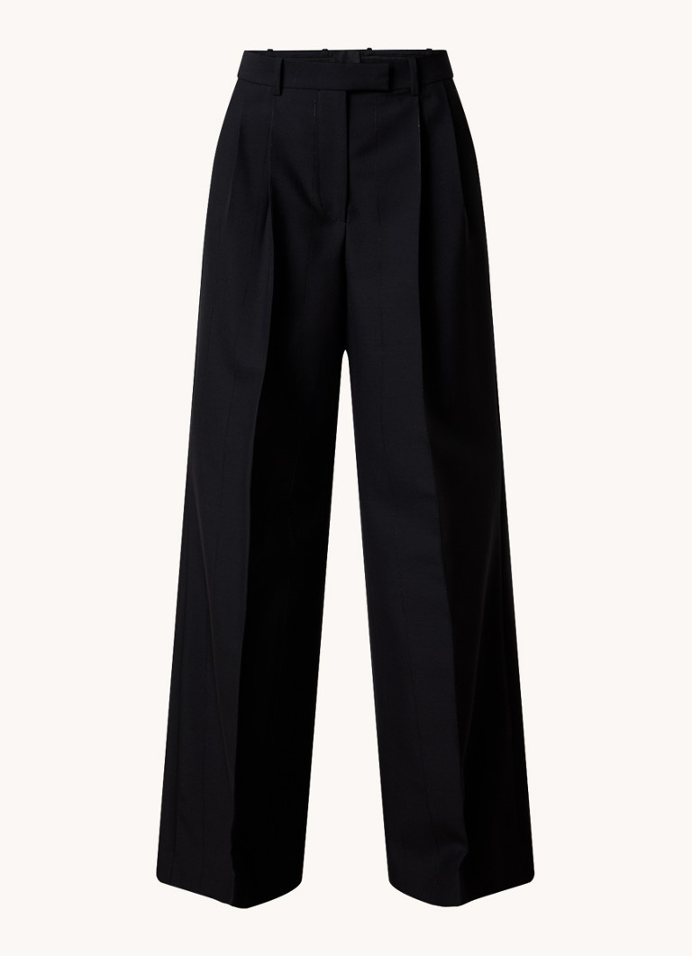 Givenchy high-waisted wide-fit wool palazzo trousers with side pockets