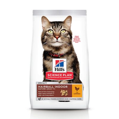 Hill's Science Plan Mature Adult 7+ Hairball & Indoor Huhn