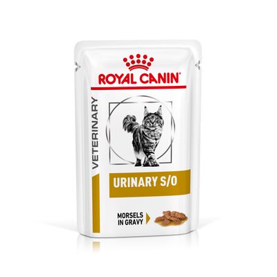 Royal Canin Veterinary Feline Urinary S/O in Soße oder Mousse