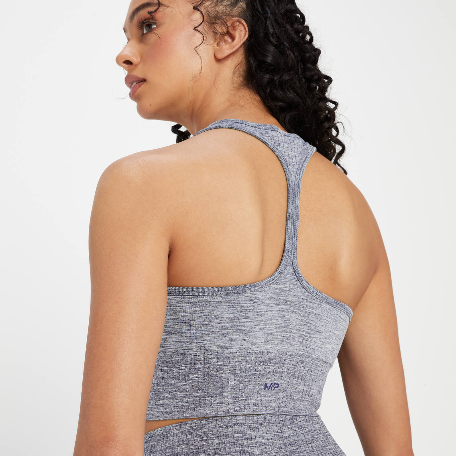 Brassière de sport sans coutures MP Composure pour femmes – Bleu galaxie