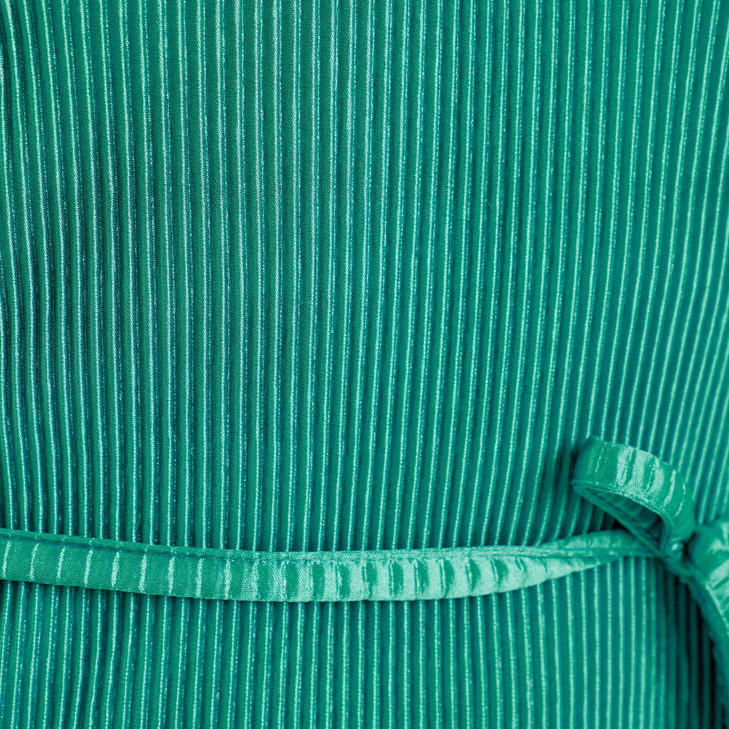 Robe droite plissée vert femme | Cache Cache
