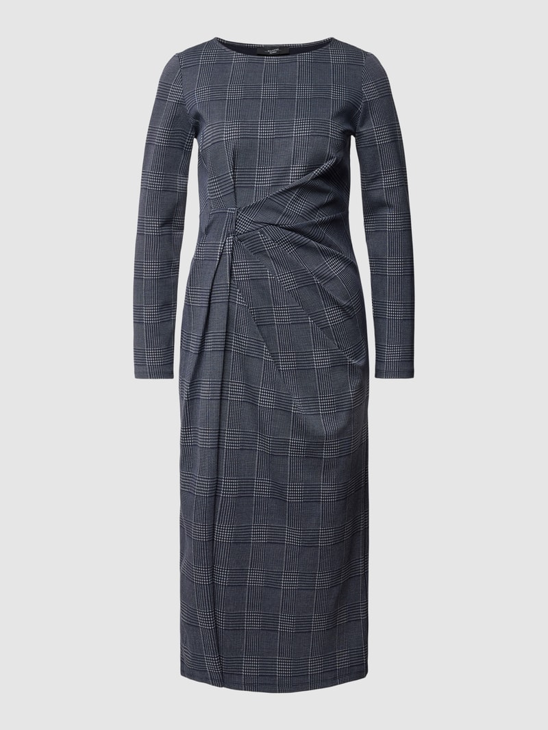 Midikleid mit Karomuster Modell 'OMBROSA' in blau