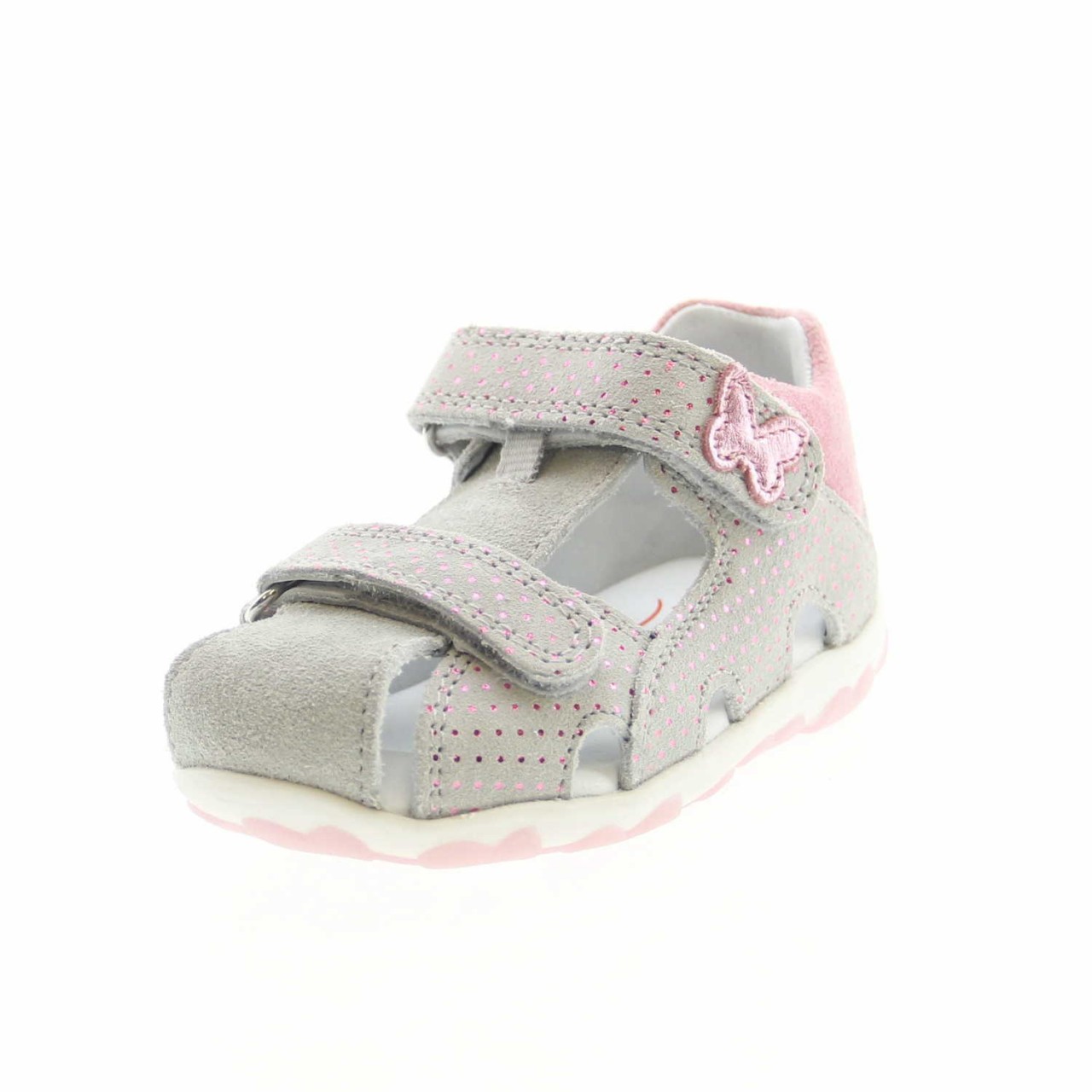 SUPERFIT Jungen Sandalen grau FANNI,HELLGRAU/ROSA