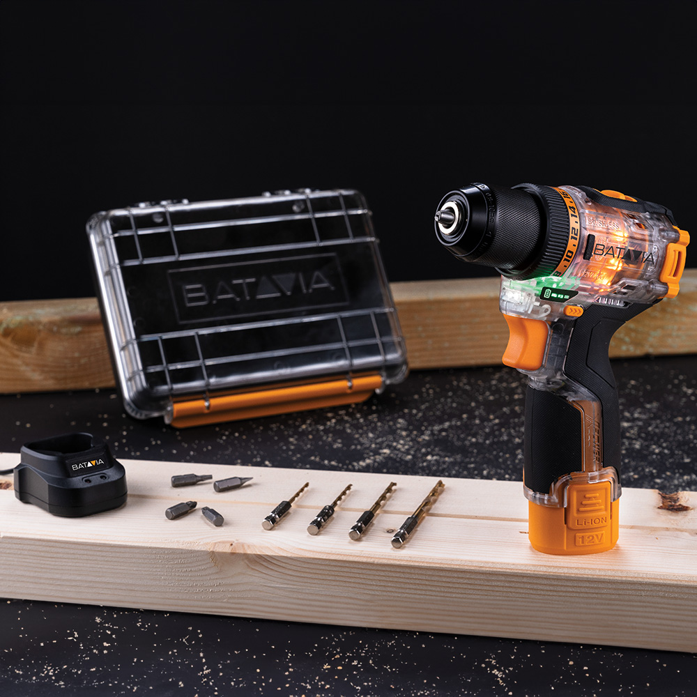 Batavia Batavia Fusion Drill 12V Brushless Akku-Bohrschrauber - Set inkl. Akku und Ladegerät