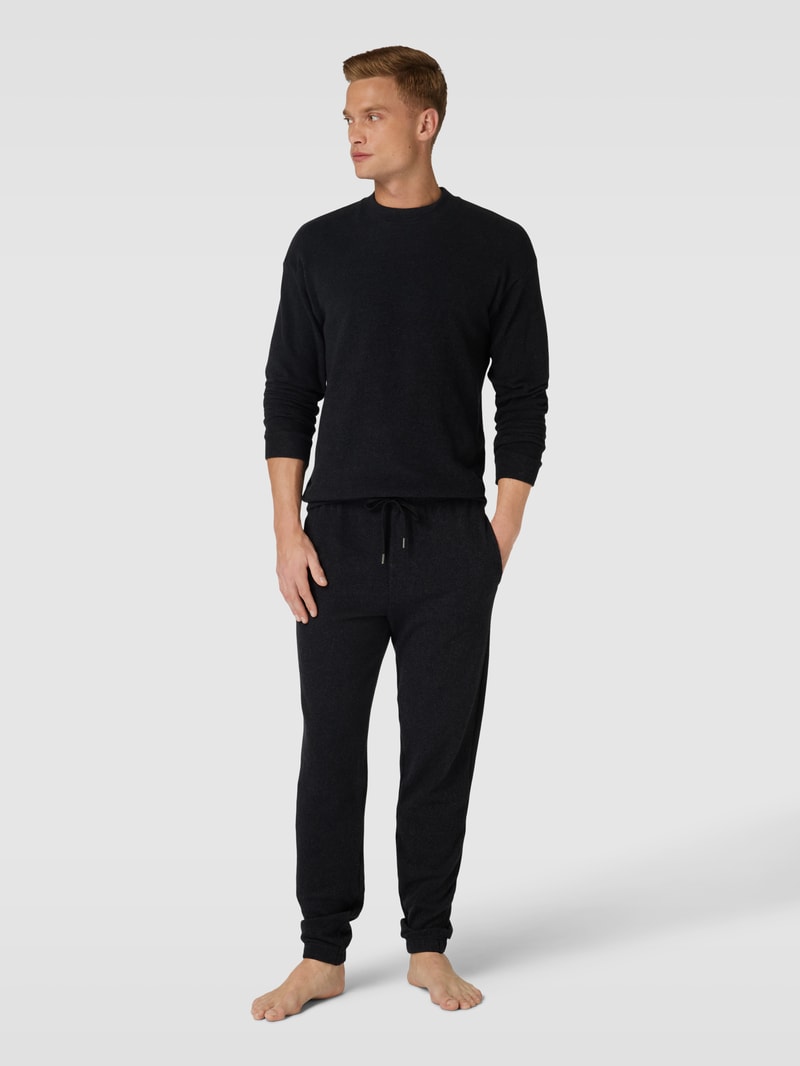Sweatshirt mit Turtleneck Modell 'Remix Lounge Time off' in anthrazit meliert