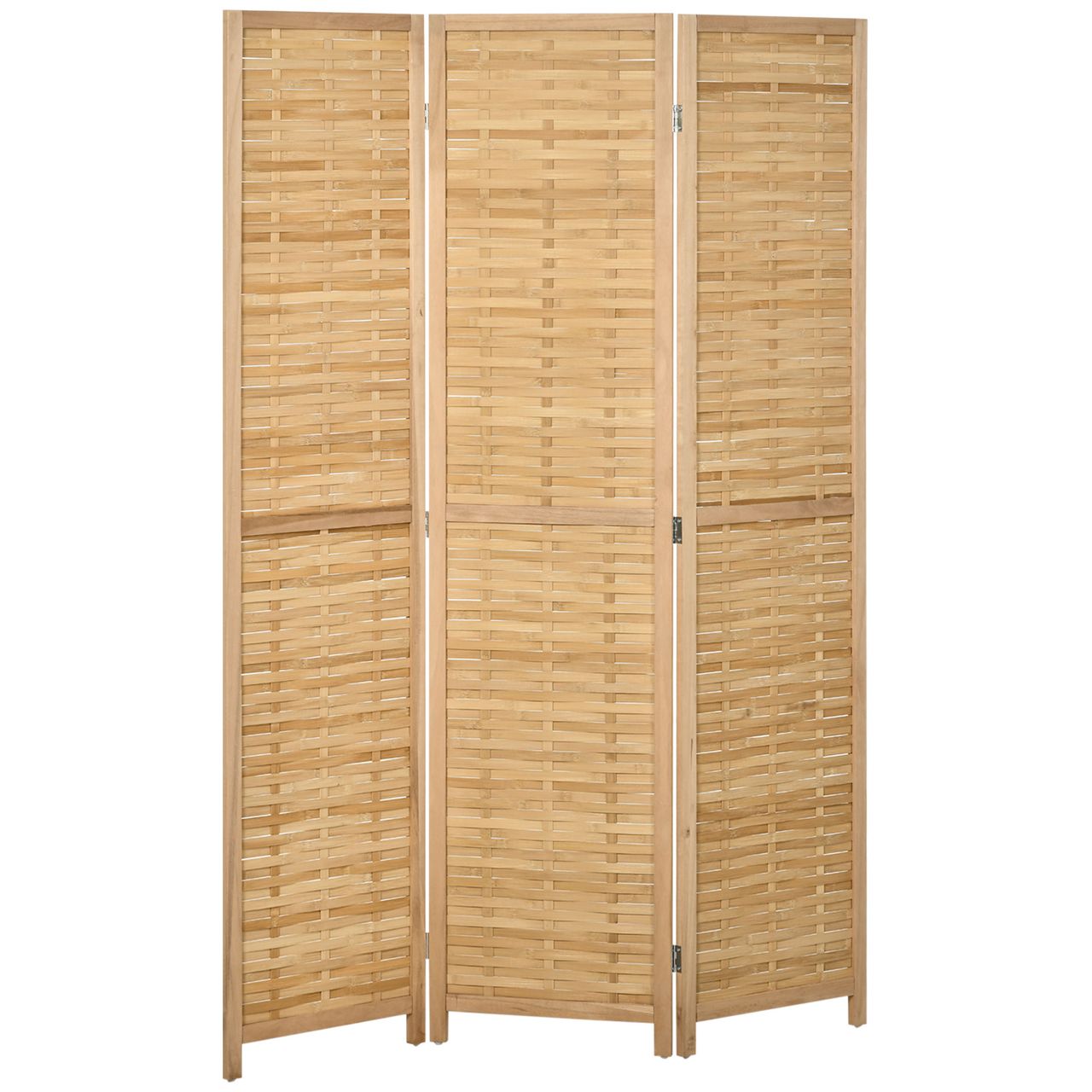 HOMCOM Paravent 3-teiliger Raumteiler 120x170 cm Trennwand Faltbarer Sichtschutz
