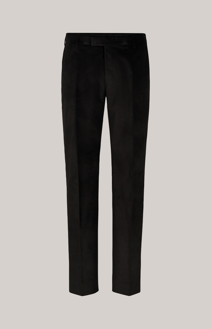 Samt-Baukastenhose Blayr in Schwarz