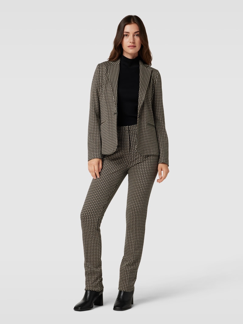 Hose mit Allover-Muster in schwarz