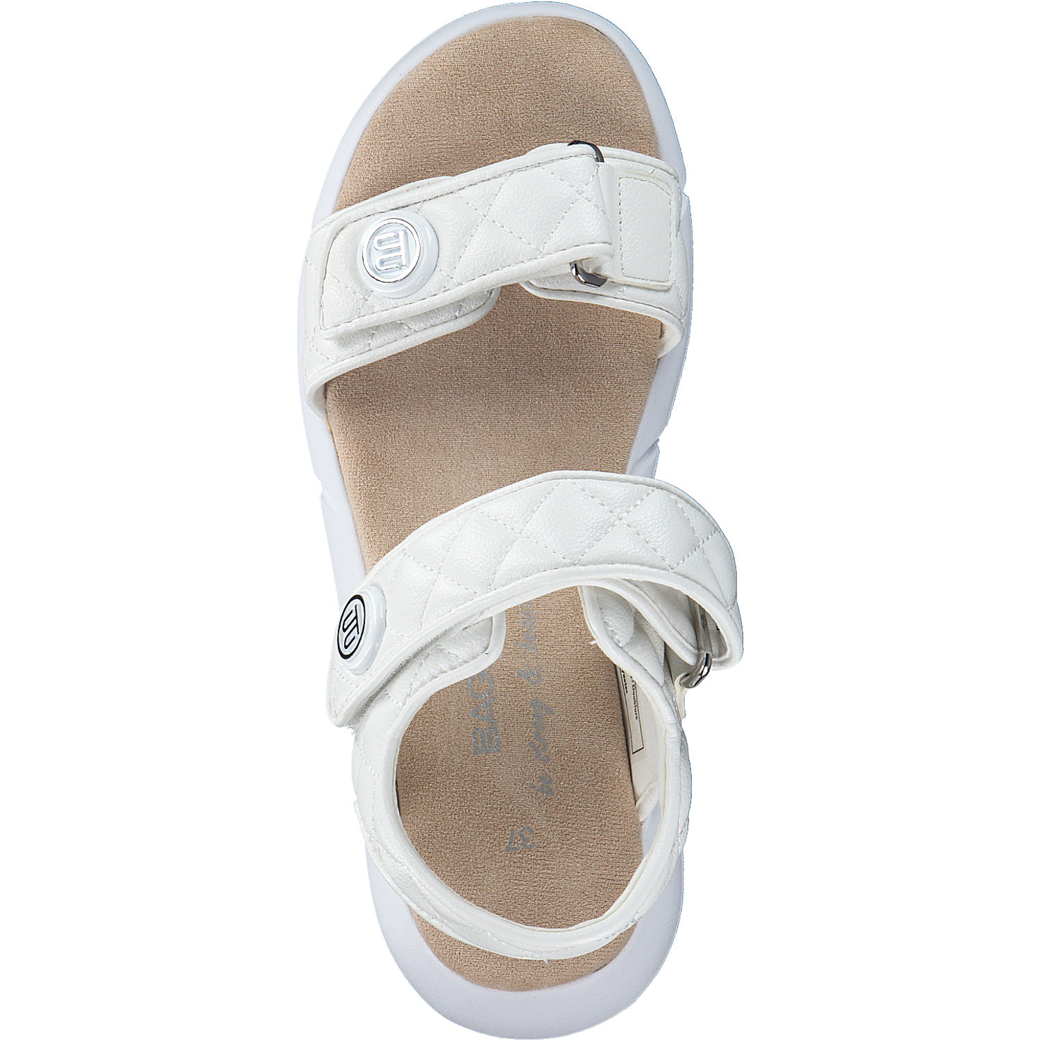 Bagatt Jersey A7886, Keilsandaletten, Damen, white