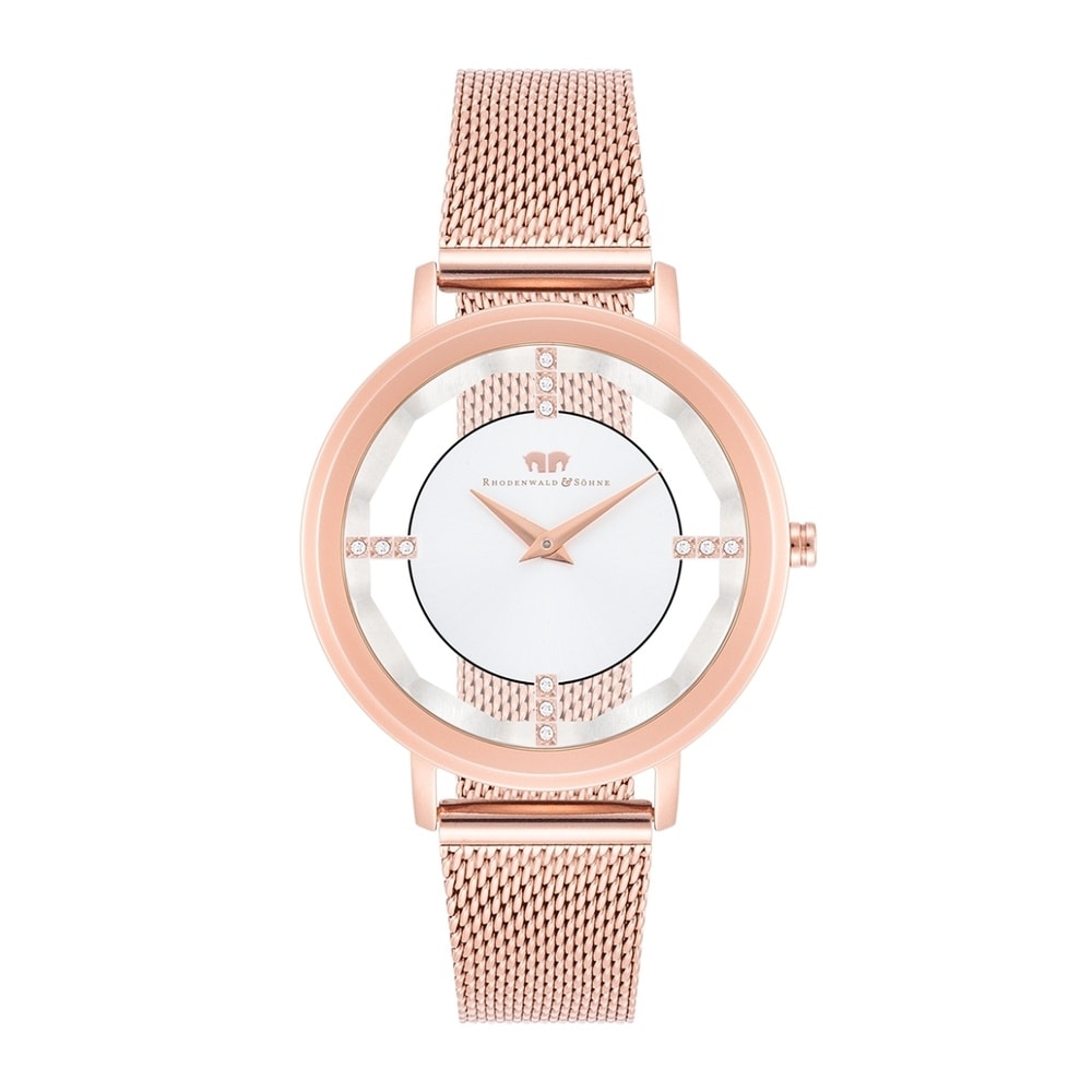 Rhodenwald & Söhne Montre à quartz Lucrezia en Or rose Acier inoxydable en Or rose Montre
