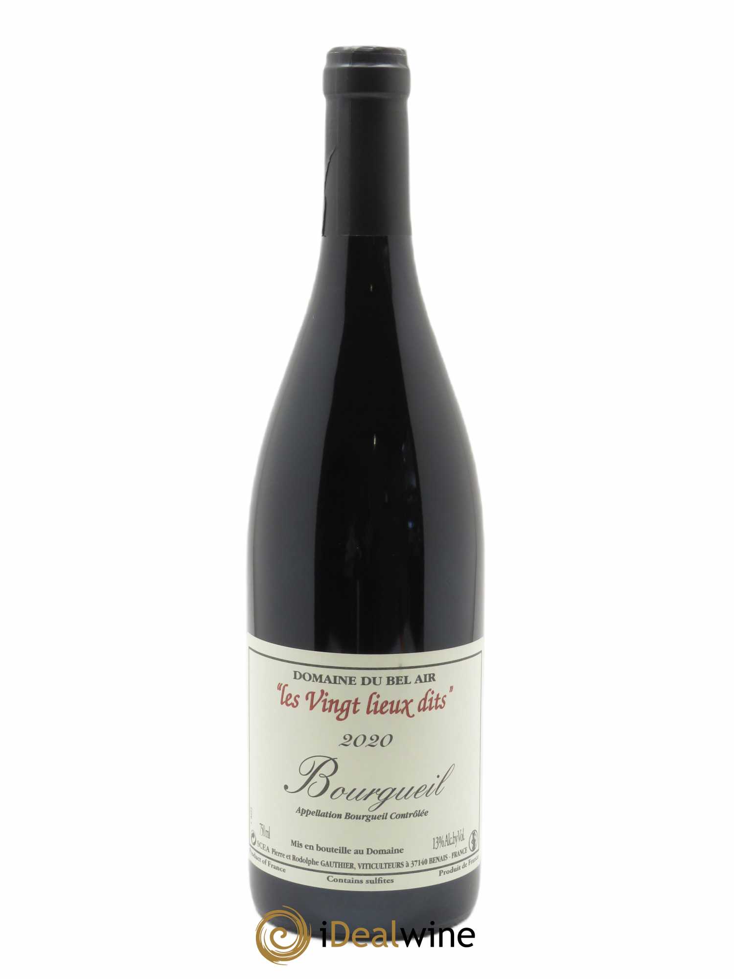 Bourgueil Vingt Lieux Dits Domaine du Bel Air  2020 - Lot de 1 Bouteille