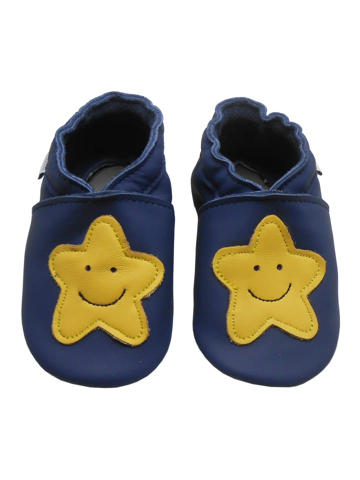 Yalion Leder-Krabbelschuhe 