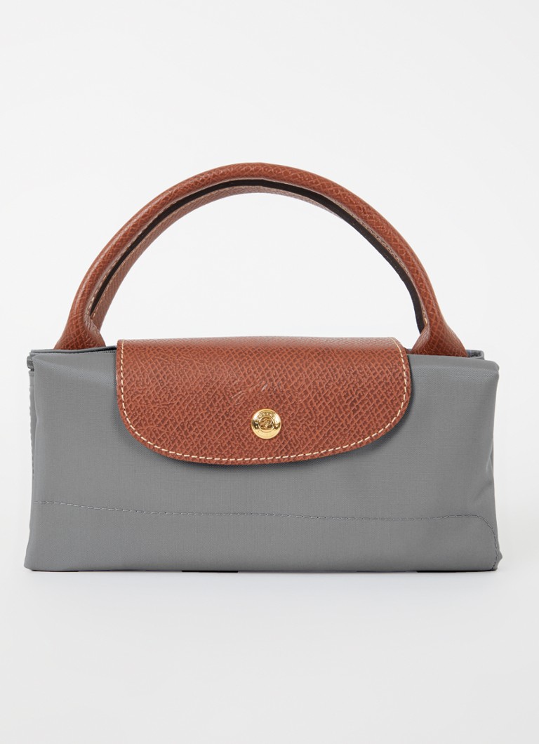 Geantă de voiaj Longchamp Le Pliage Original, mărimea S, cu detalii din piele.