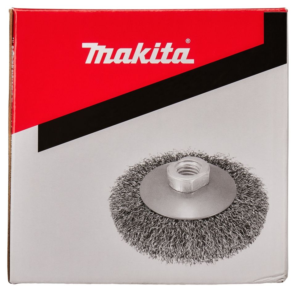 Makita Accessories D-39849 Κωνική βούρτσα με πτυχωτό ατσάλινο σύρμα M14 x 115 mm