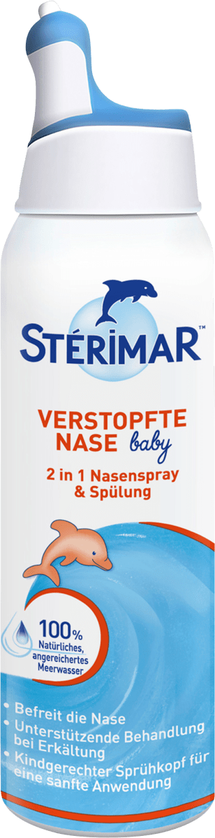 Nasenspray & Spülung 2in1, verstopfte Nase Baby, 50 ml