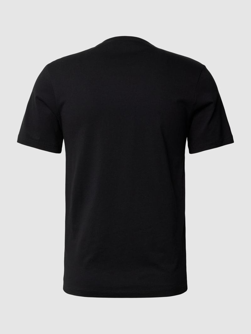 T-Shirt mit Label-Stitching im 3er-Pack in weiß
