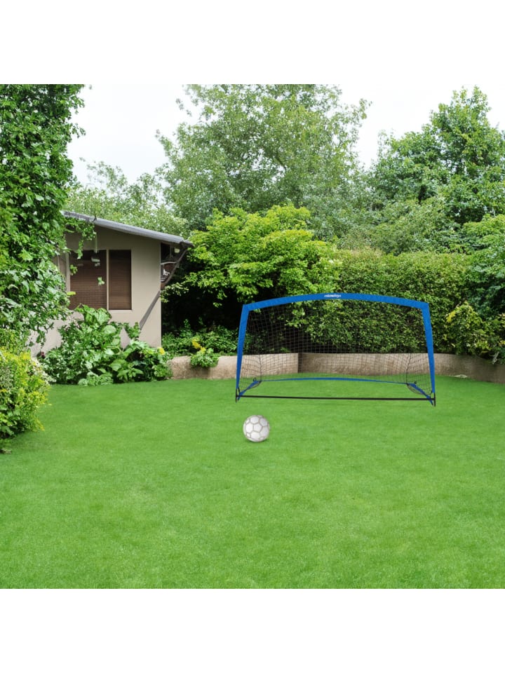 relaxdays Fußballtor in Blau/ Schwarz - (B)195 x (H)115 x (T)115 cm günstig kaufen onesize