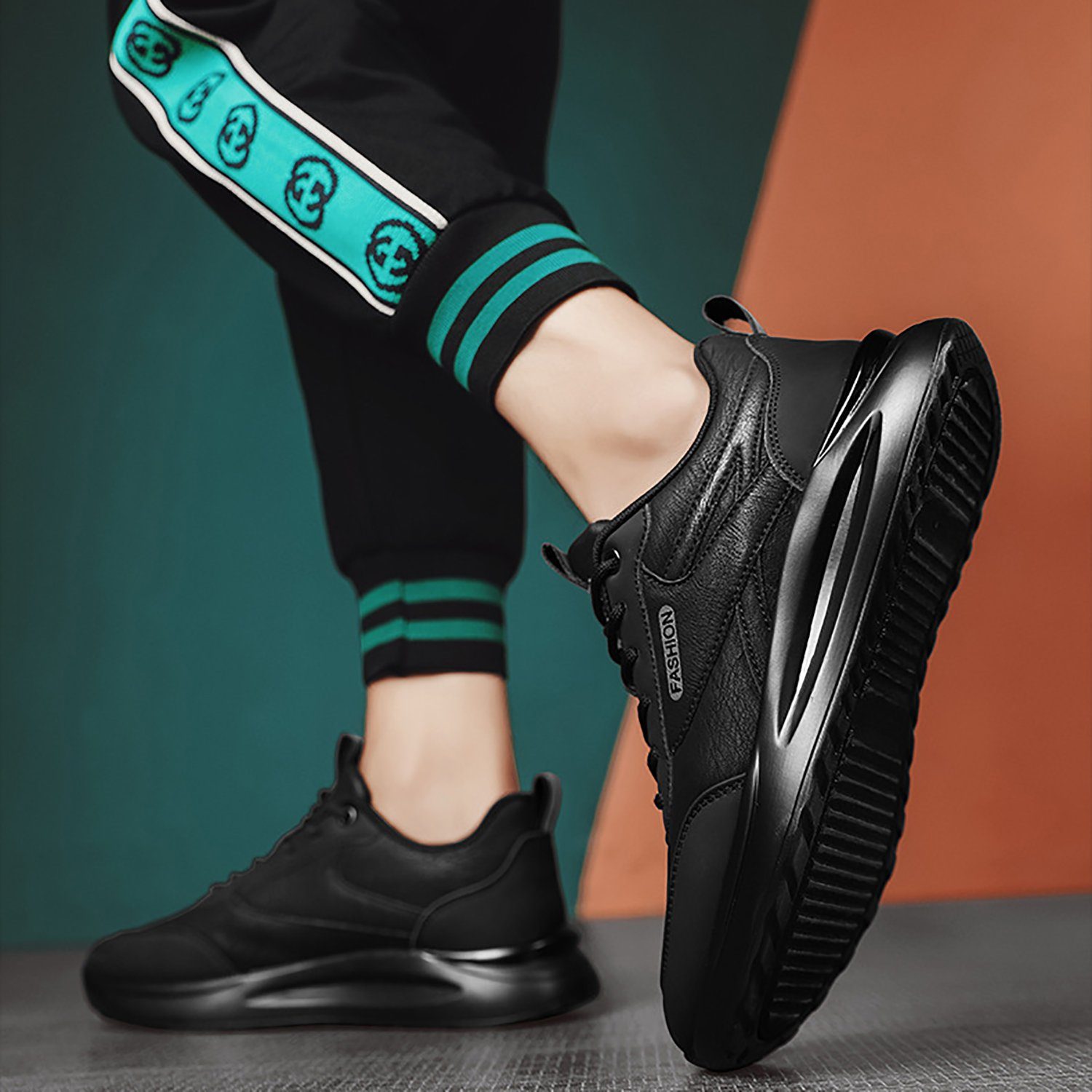 Daisred Herren Wasserdicht Laufschuhe Turnschuhe leicht Kochschuhe Sneaker