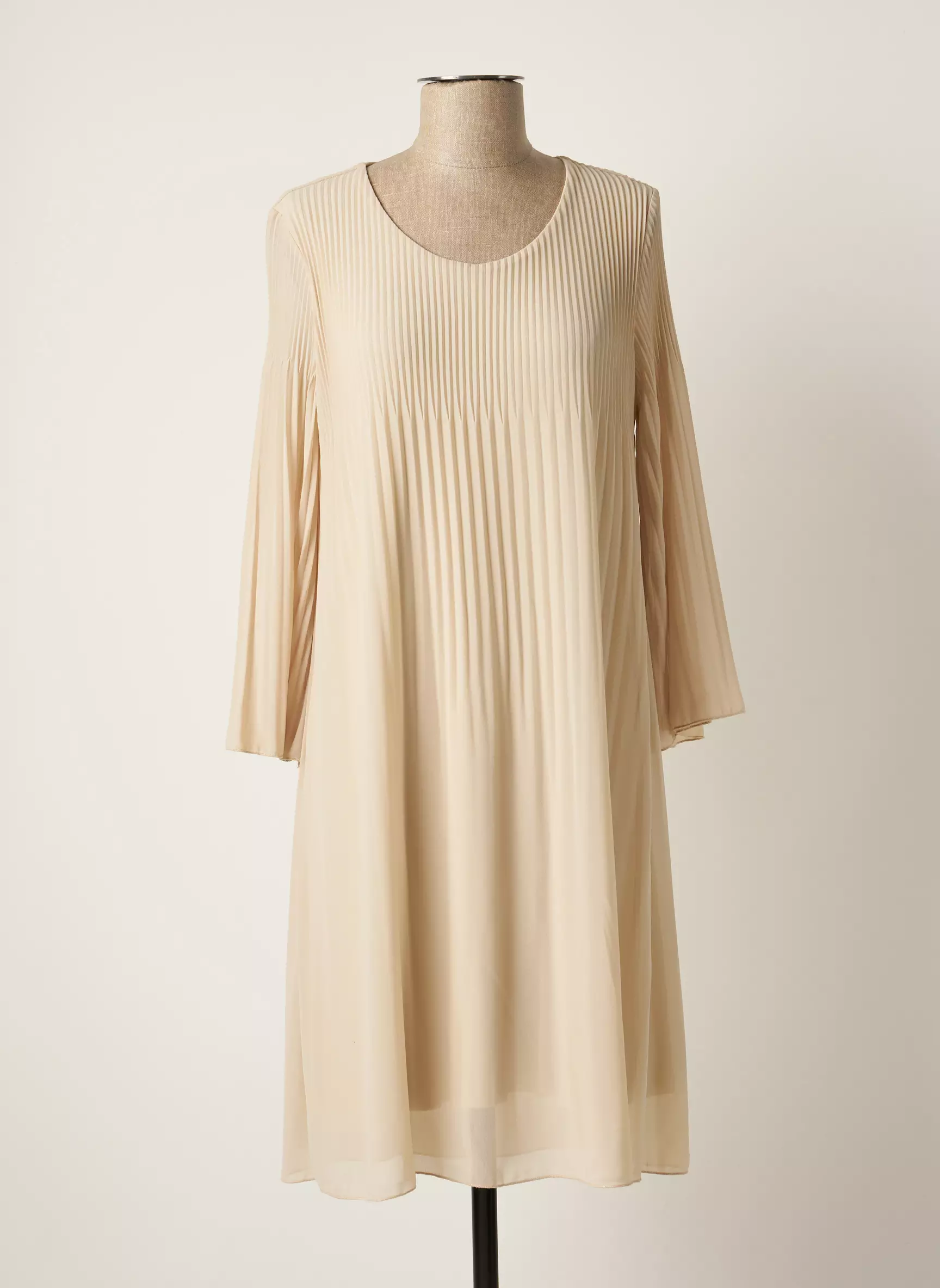 Lauren Vidal Robes Mi Longues Femme couleur beige