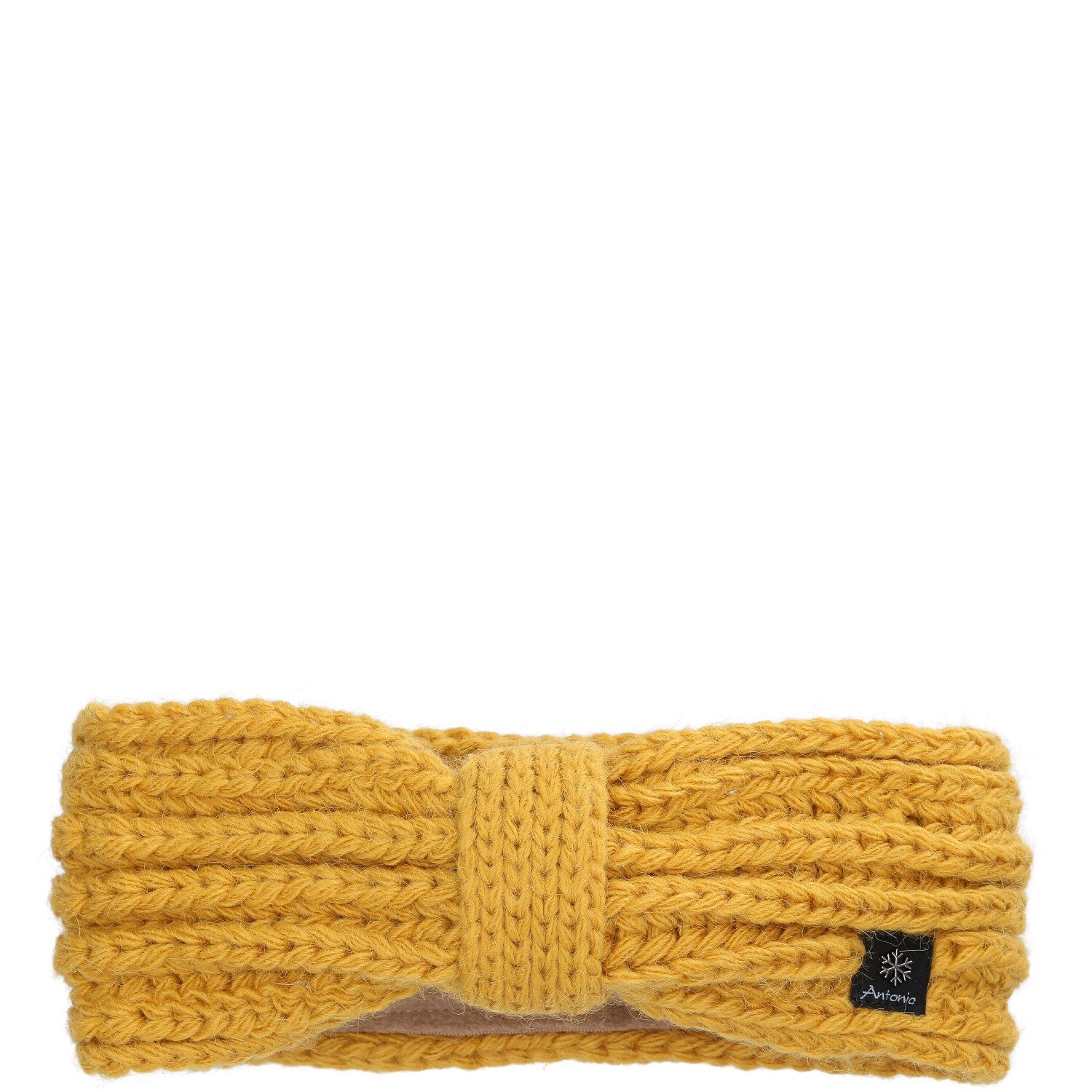 Antonio Stirnband Antonio Strick Stirnband mit Fleece yellow (Winter, Stück)