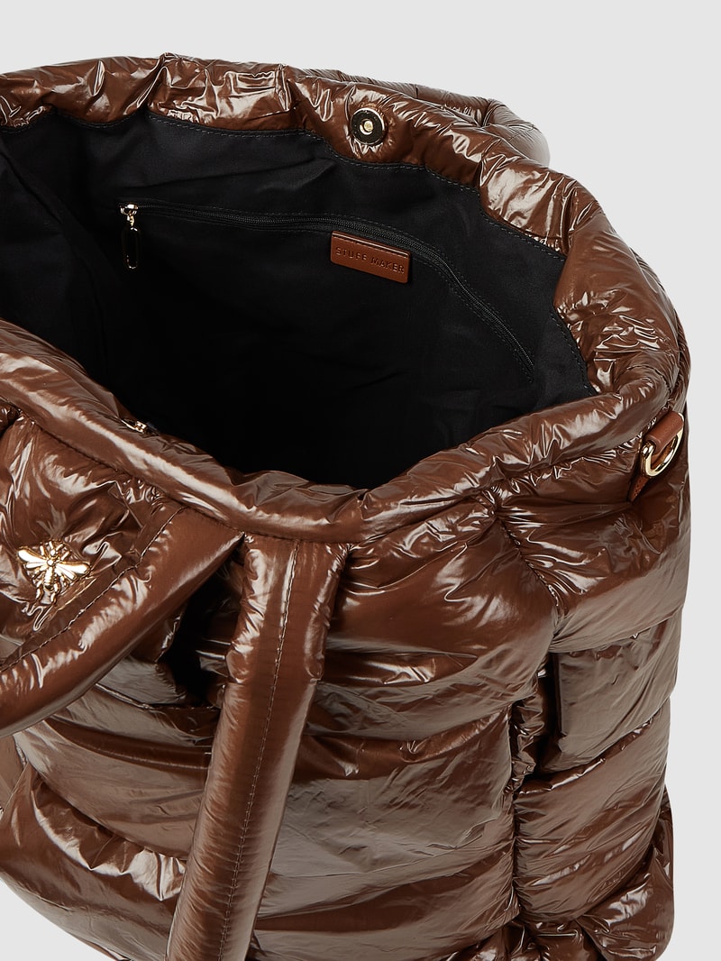 Shopper aus Textil in mittelbraun