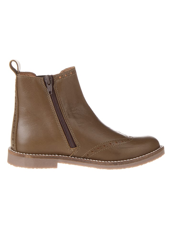 lamino Leder-Chelsea-Boots in Grün günstig kaufen