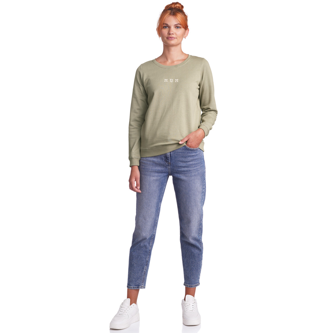 Damen Sweatshirt mit Schriftzug