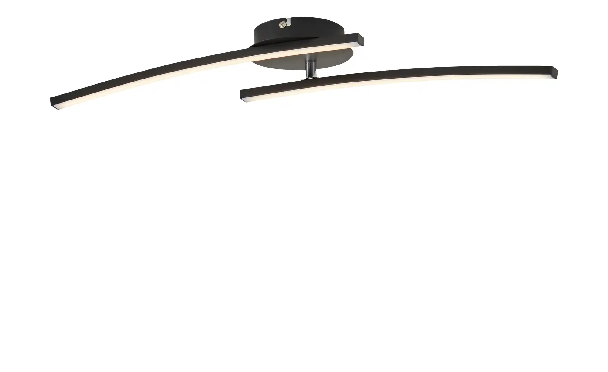 KHG LED-Deckenleuchte, 2-flammig, schwarz