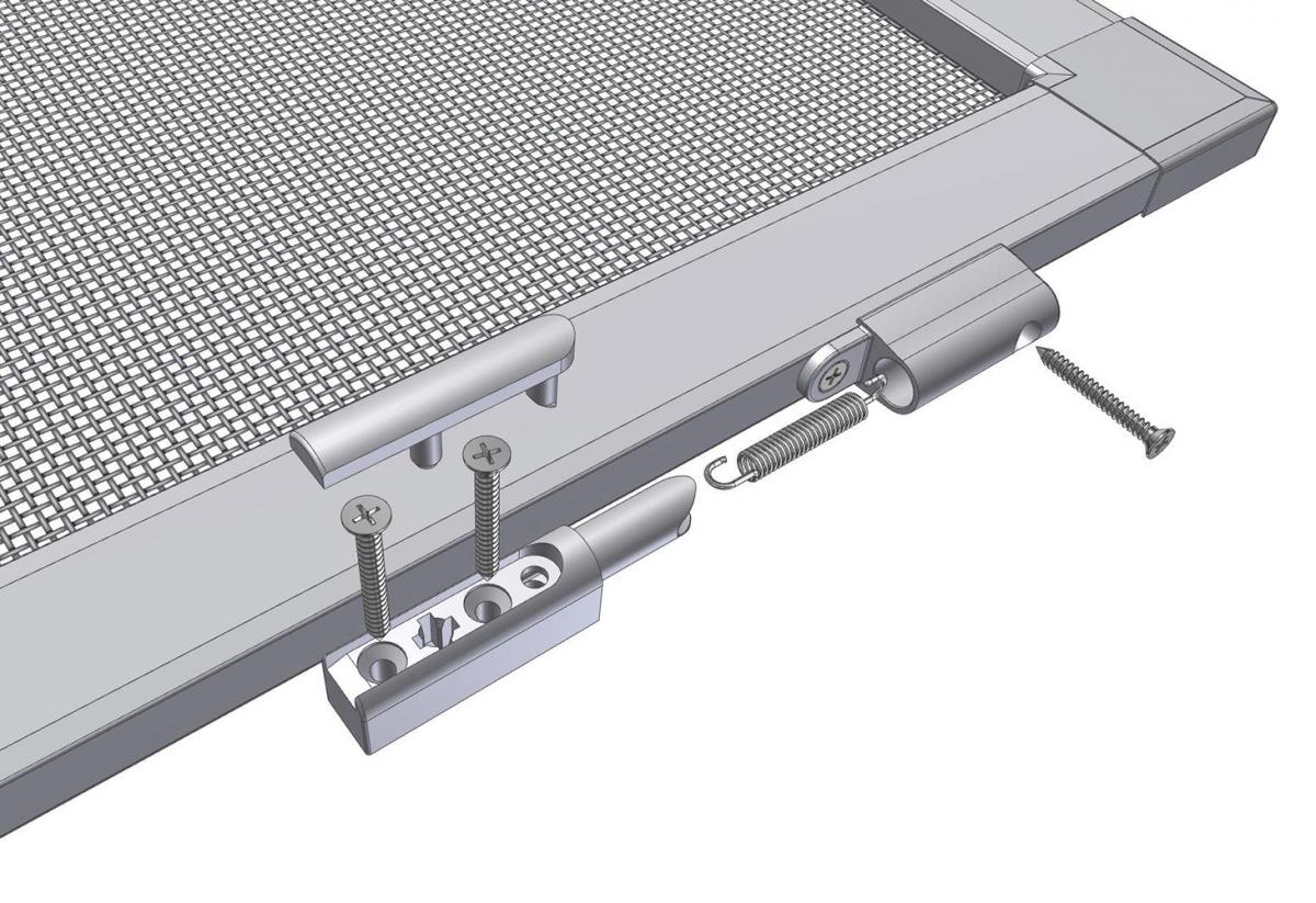 Powertec IS-Tür 100x210cm Insektenschutz Weiß