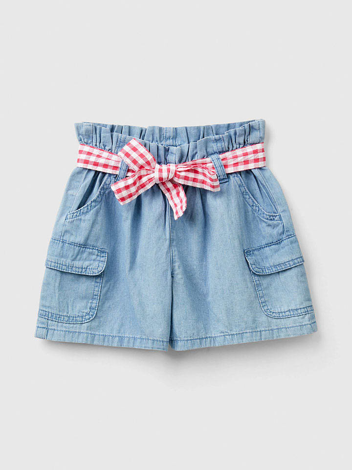 Benetton Jeans-Shorts in Hellblau günstig kaufen