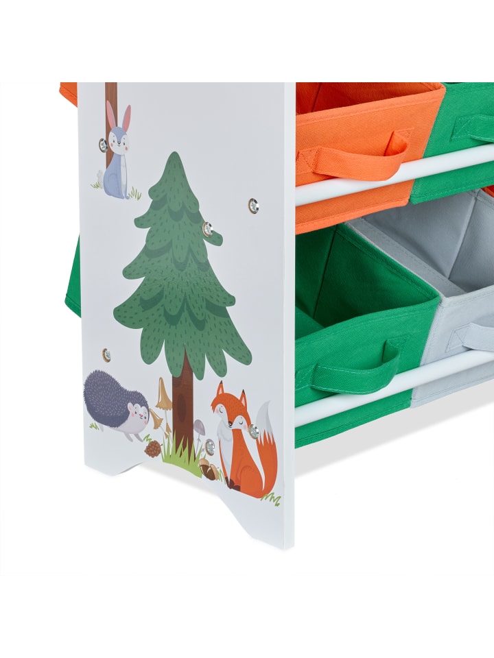 relaxdays Kinderregal in Bunt - (B)62,5 x (H)74 x (T)31 cm günstig kaufen onesize
