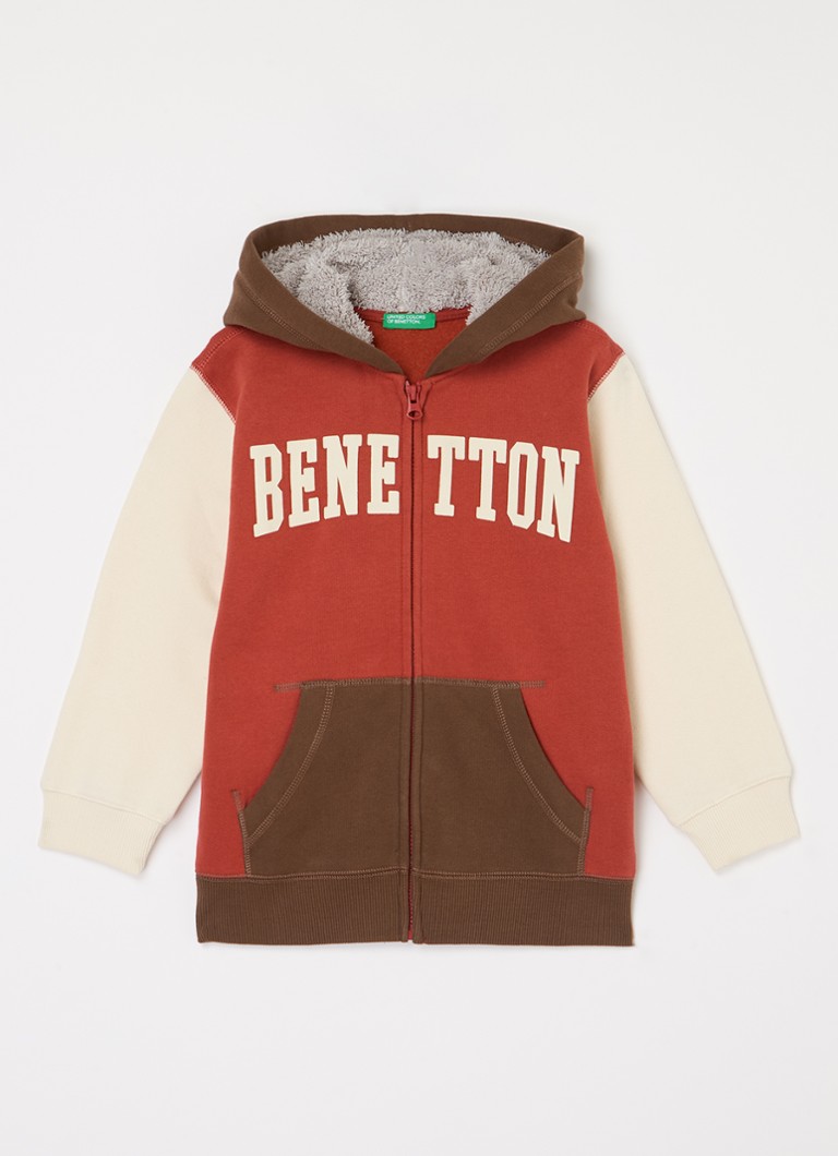 Jachetă de trening Benetton cu logo imprimat