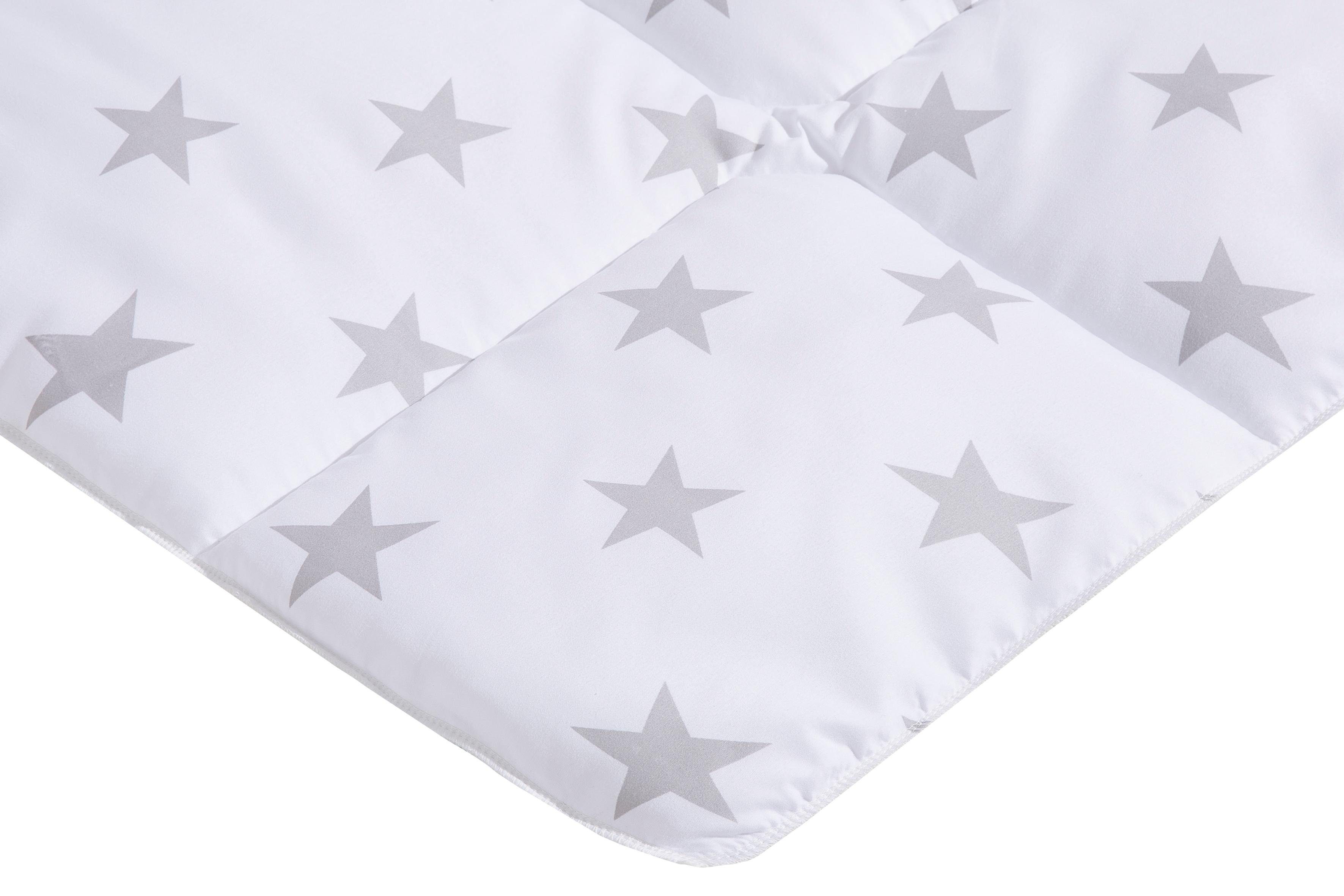 Kinderbettdecke + Kopfkissen, Stern, Lüttenhütt, Füllung: 100% Polyester, Bezug: 100% Polyester, Hohes Bauschvolumen