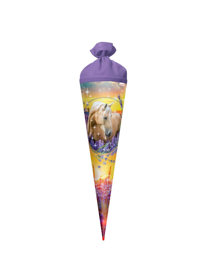 ROTH Schultüte groß Pferdeträume 70 cm, Glitter in Bunt günstig kaufen onesize