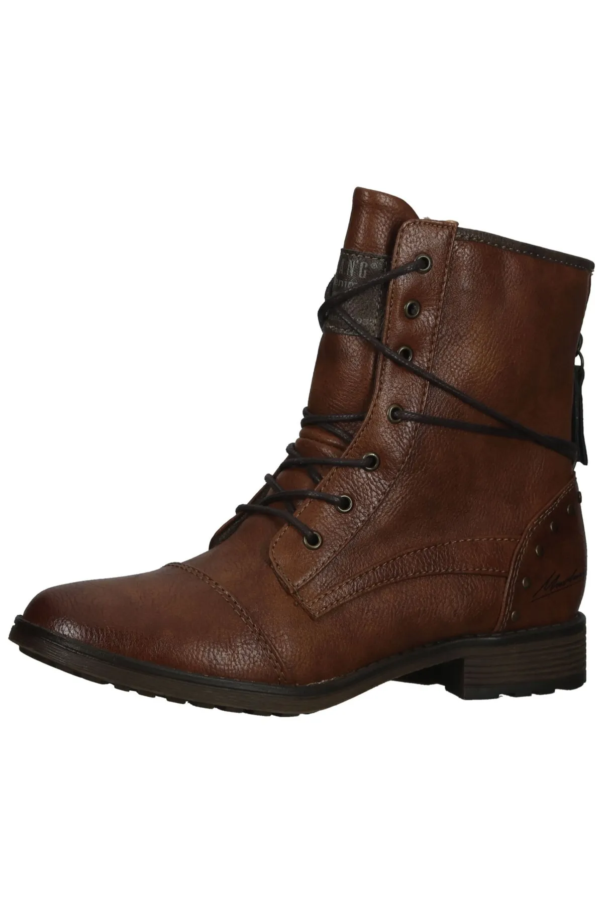 Mustang  Stiefelette - Braun - Blockabsatz