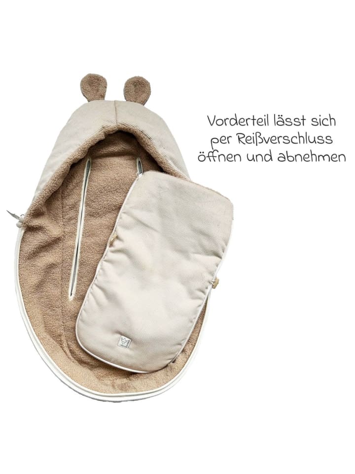 Kaiser Fleece-Fußsack Hima für Babyschalen & Babywannen in braun günstig kaufen onesize