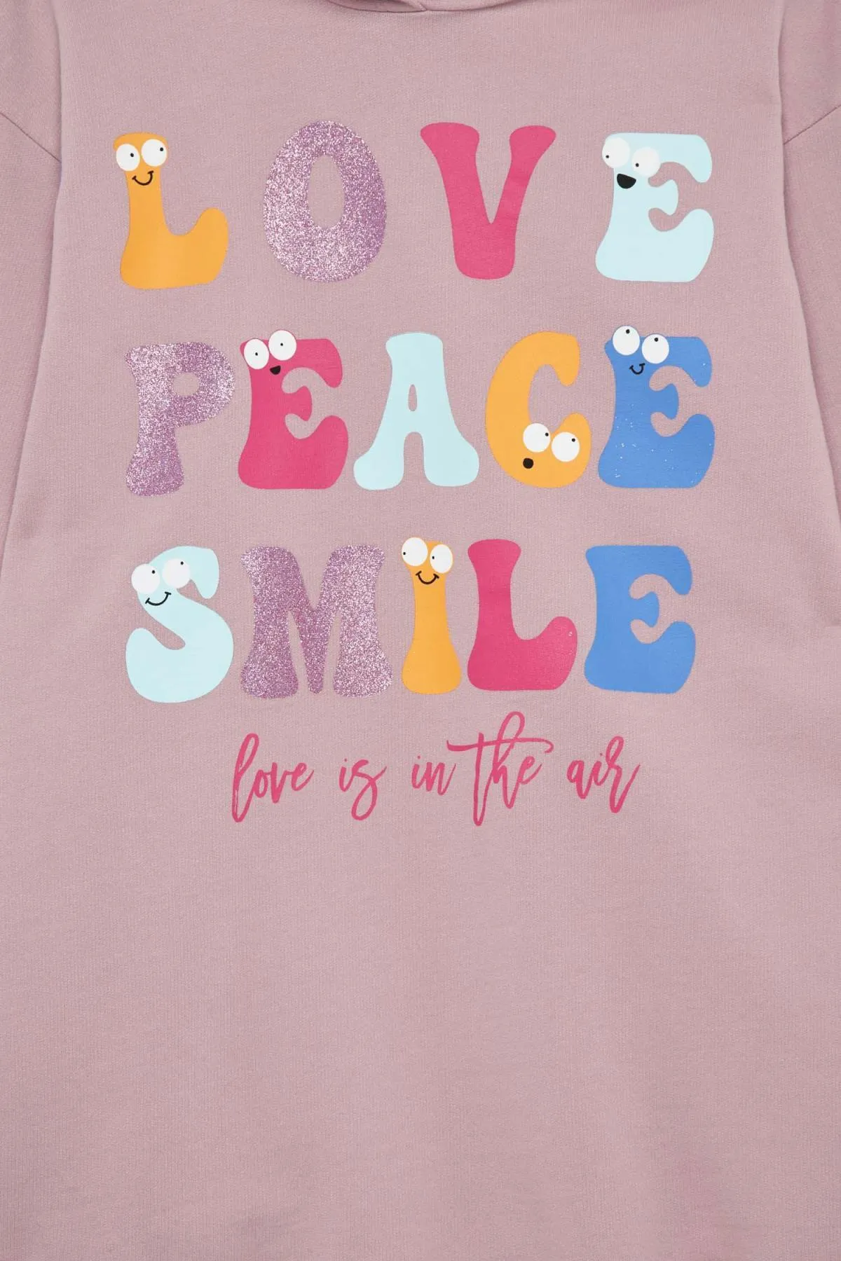 DeFacto  Bedrucktes Sweatshirt-Kleid mit Kapuze für Mädchen