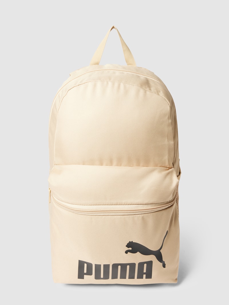 Rucksack mit Label-Details Modell 'Phase' in sand