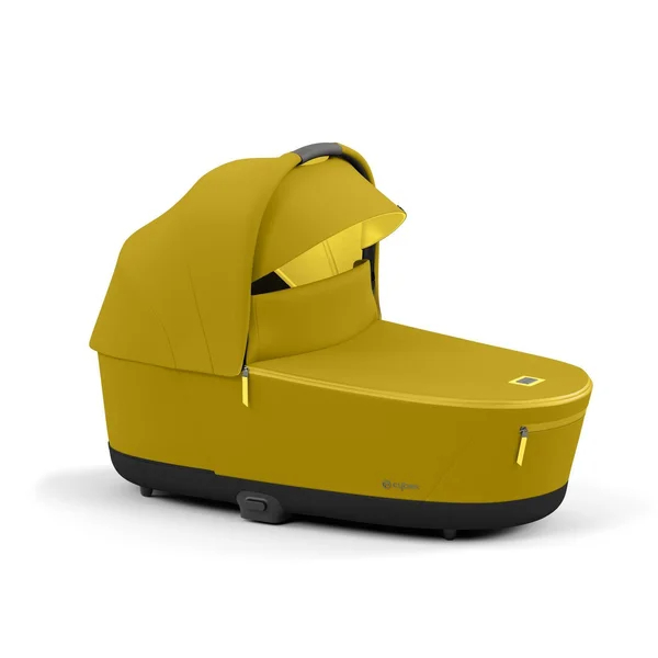 Cybex Priam V4 stroller set mustard yellow, frame chrome black