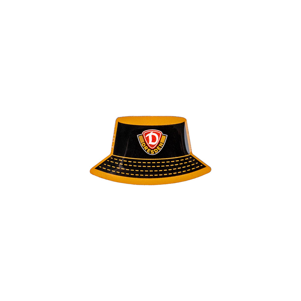 Pin Fischerhut schwarz