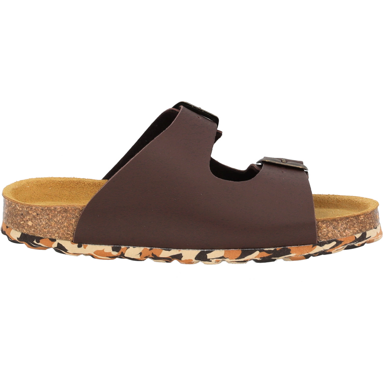Palado Kids Korfu B Basic, Pantoletten, Kinder, Dunkelbraun/Camou
