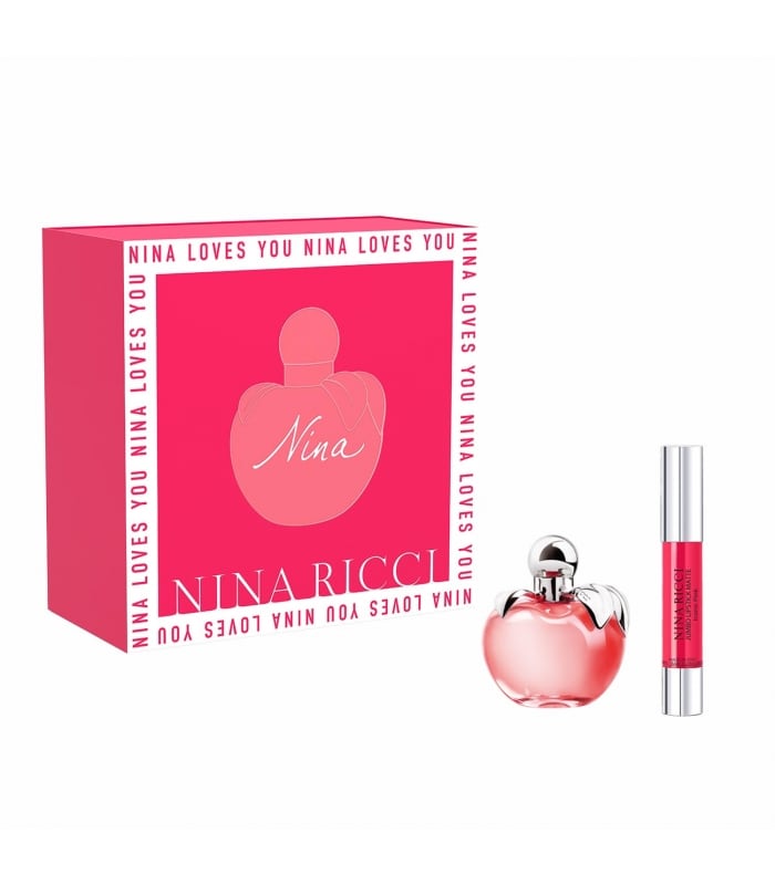 Nina Ricci-LES BELLES DE NINA-COFFRET NINA EAU DE TOILETTE 50ML + ROLL ON 10ML