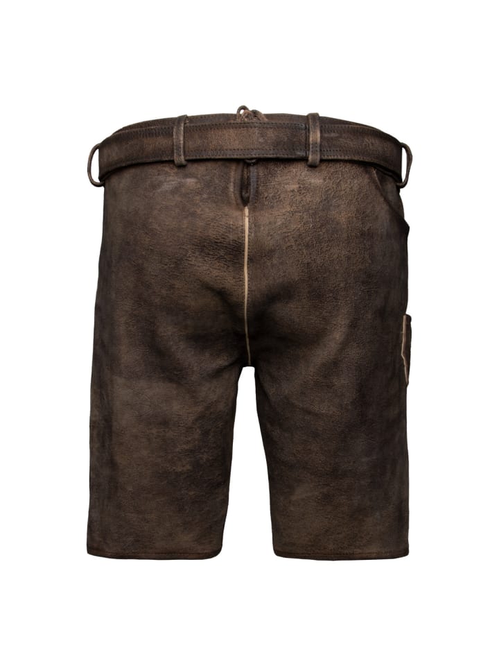 Spieth & Wensky Lederhose TG-Fredo in dunkelbraun günstig kaufen