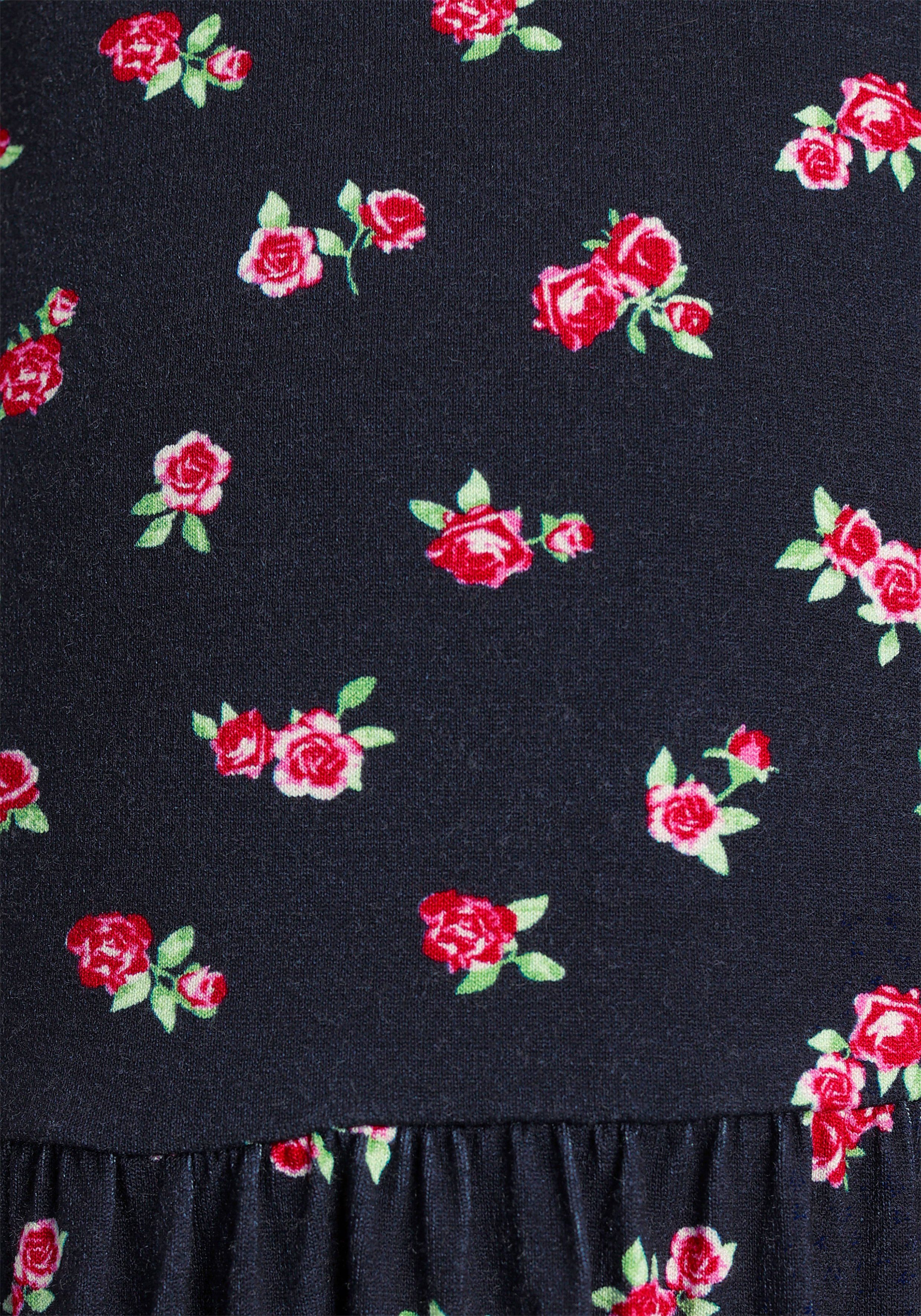 KangaROOS Jerseykleid mit Blumenmuster
